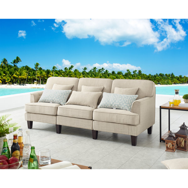Red Barrel Studio® Albertson Patio Sofa with Cushions Wayfair